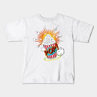 Popcorn in pop art style Kids T-Shirt